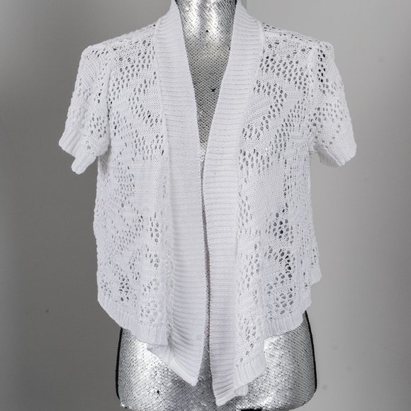 NWOT Joseph A crochet cardi - M - Picture 1 of 4